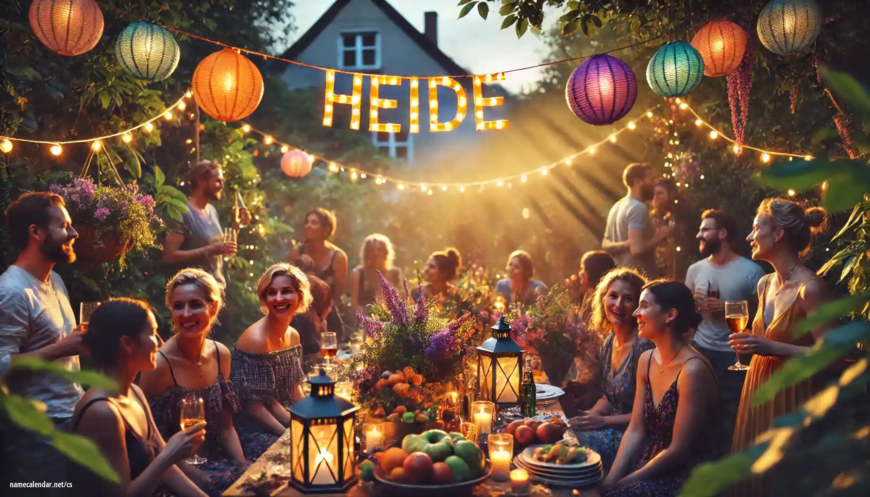 Oslava jmenin a jmenin - Heide
