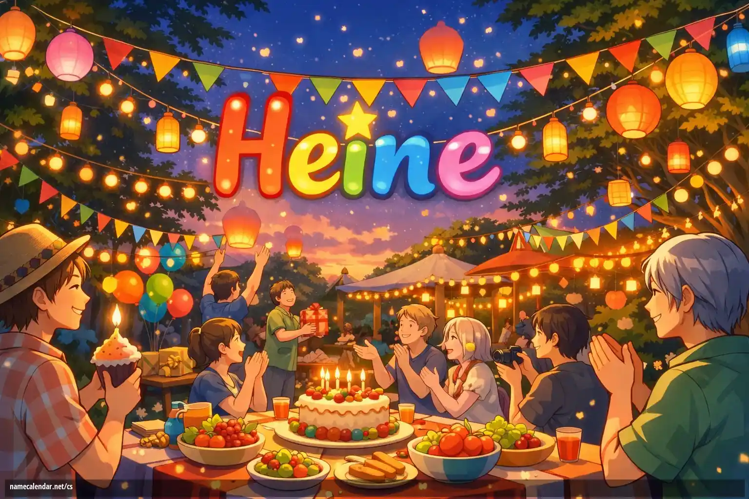 Oslava jmenin a jmenin - Heine