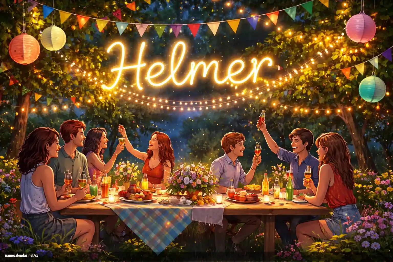 Oslava jmenin a jmenin - Helmer