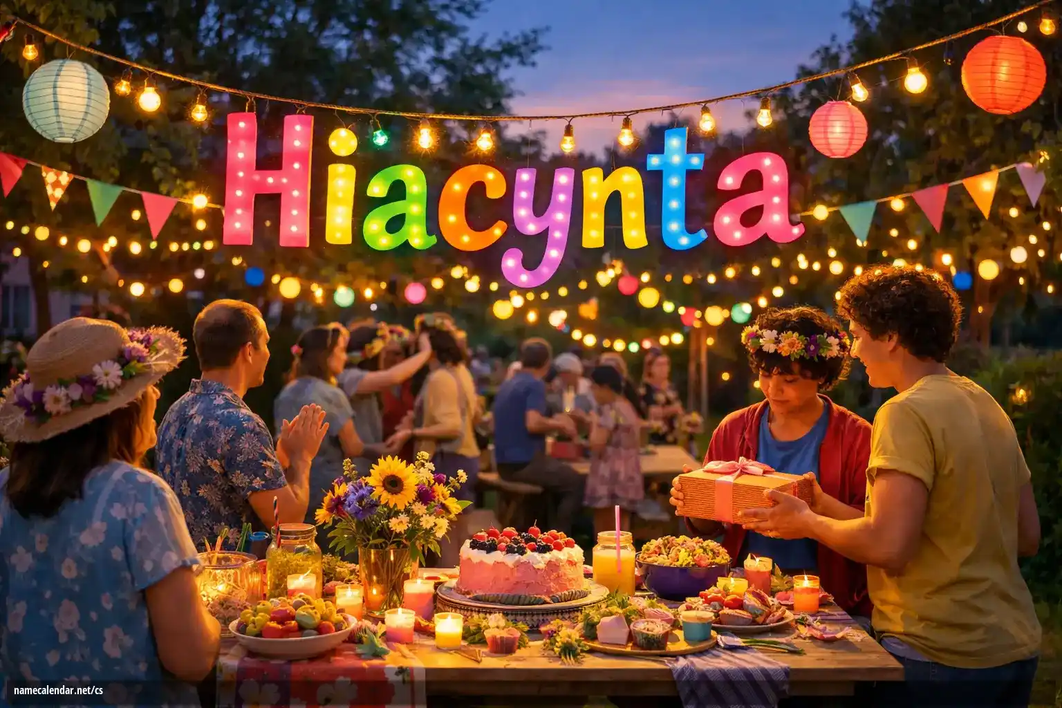 Oslava jmenin a jmenin - Hiacynta