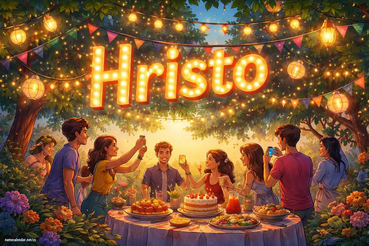 Oslava jmenin a jmenin - Hristo