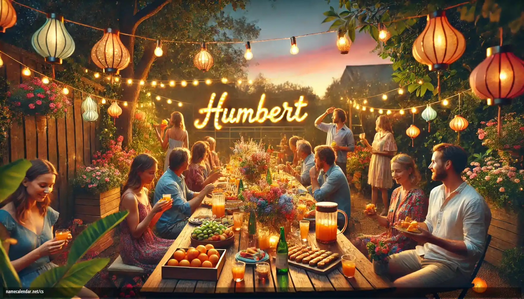 Oslava jmenin a jmenin - Humbert