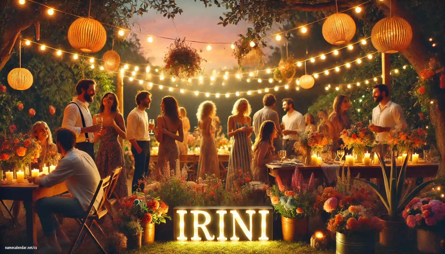 Oslava jmenin a jmenin - Irini