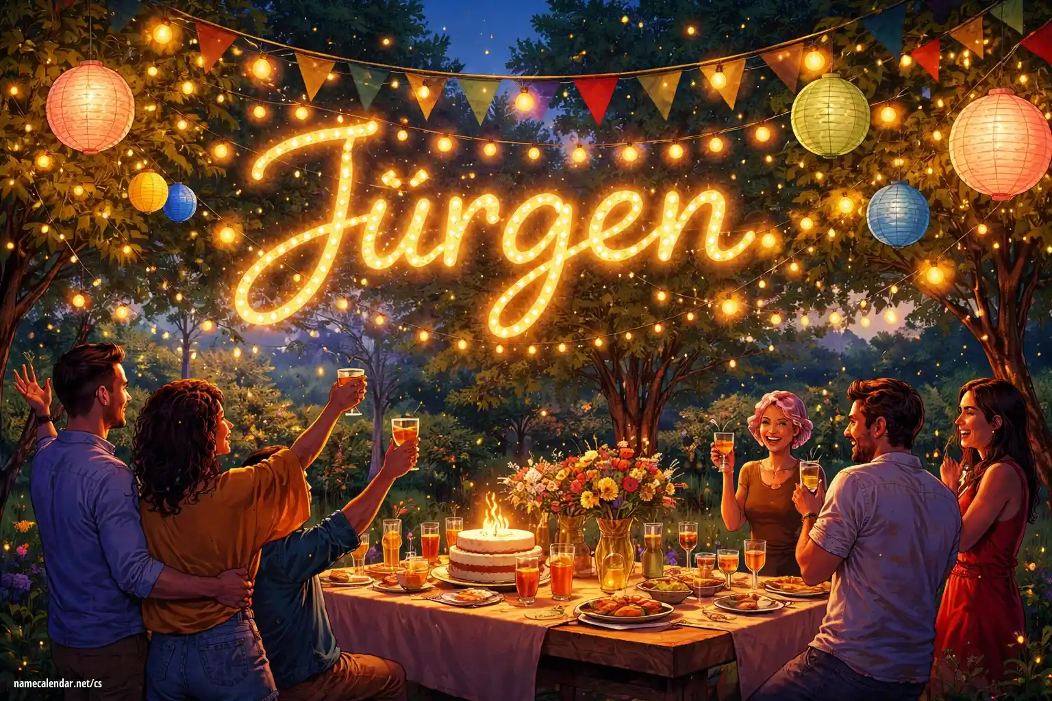 Oslava jmenin a jmenin - Jürgen