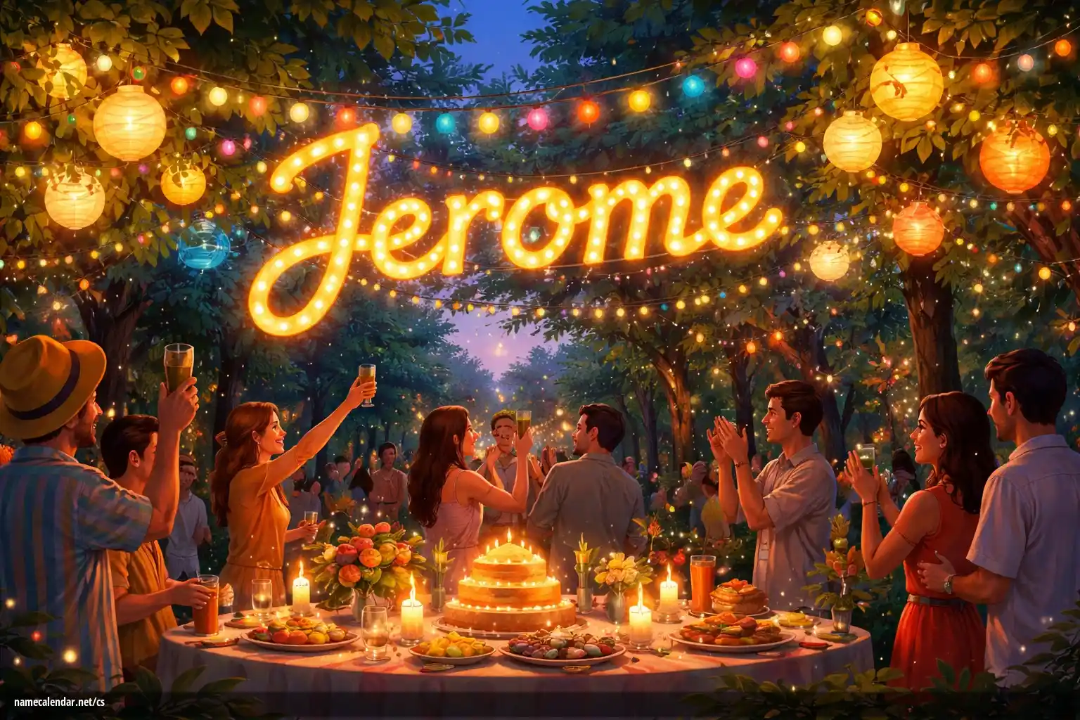 Oslava jmenin a jmenin - Jerome