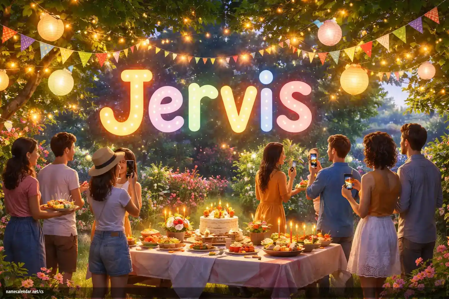 Oslava jmenin a jmenin - Jervis
