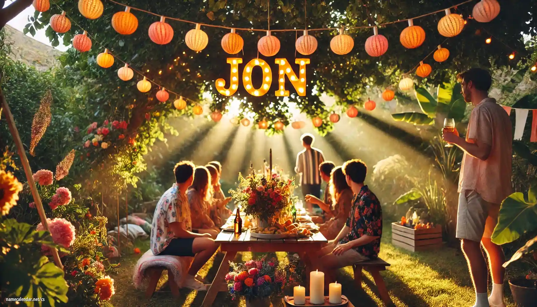 Oslava jmenin a jmenin - Jon