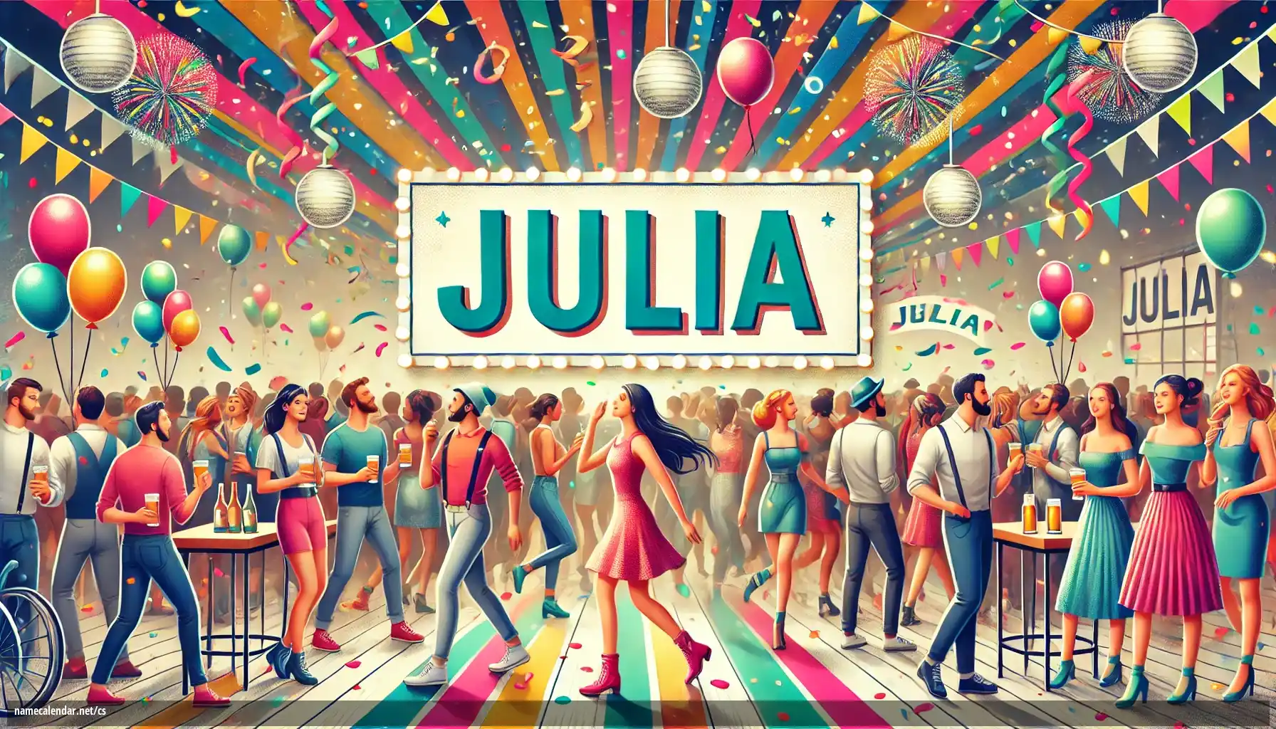 Oslava jmenin a jmenin - Julia