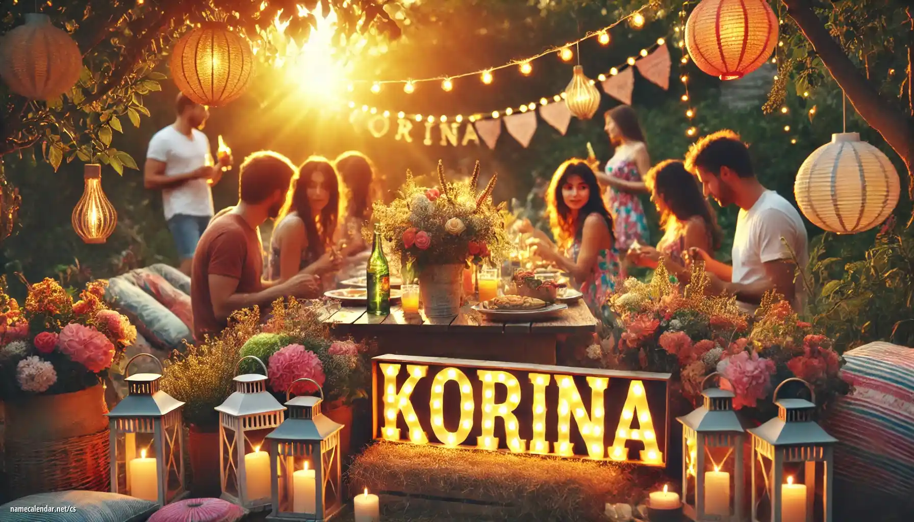 Oslava jmenin a jmenin - Korina