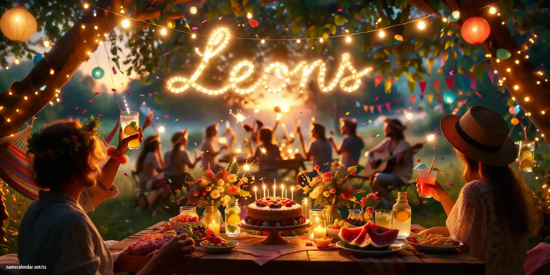 Oslava jmenin a jmenin - Leons