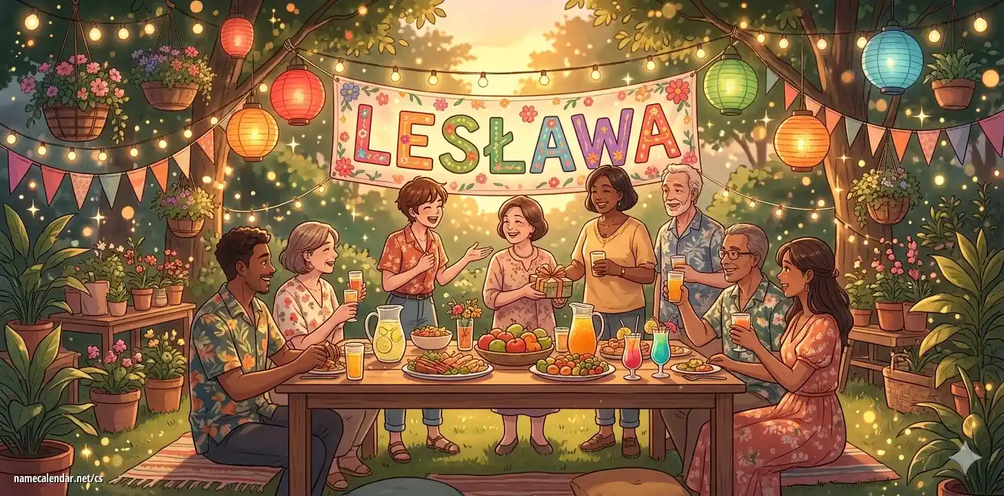 Oslava jmenin a jmenin - Lesława