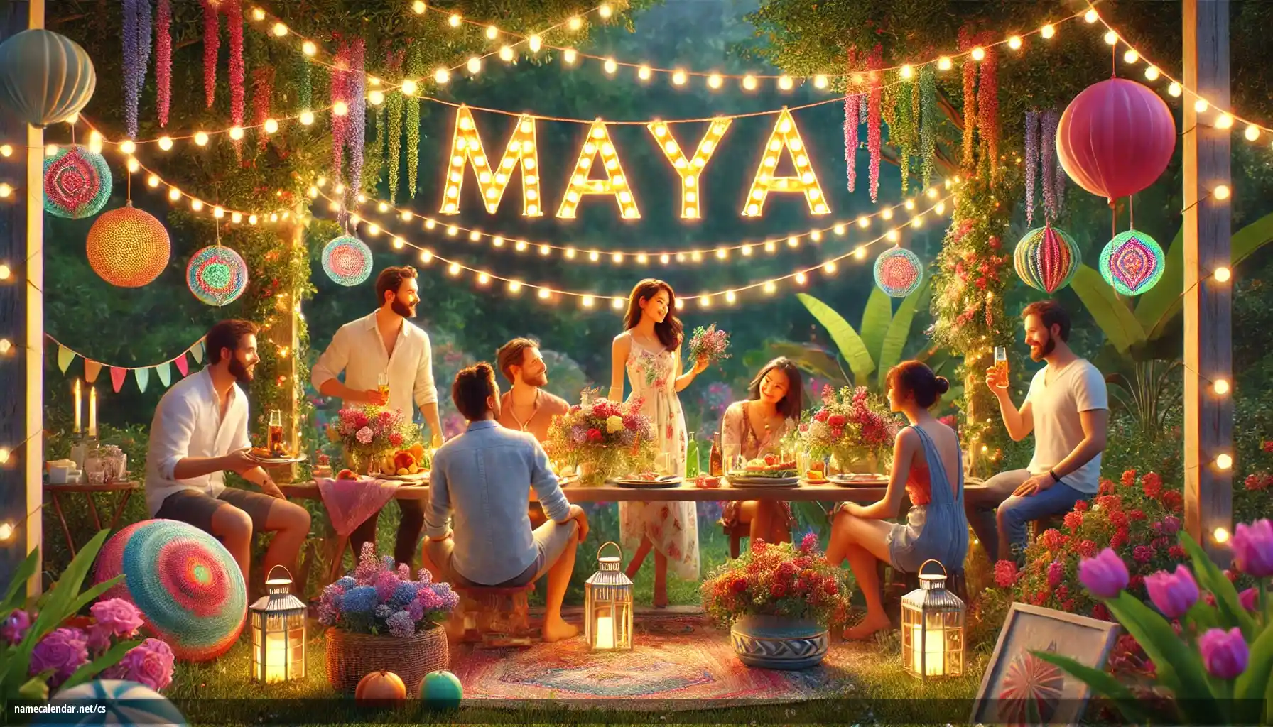 Oslava jmenin a jmenin - Maya