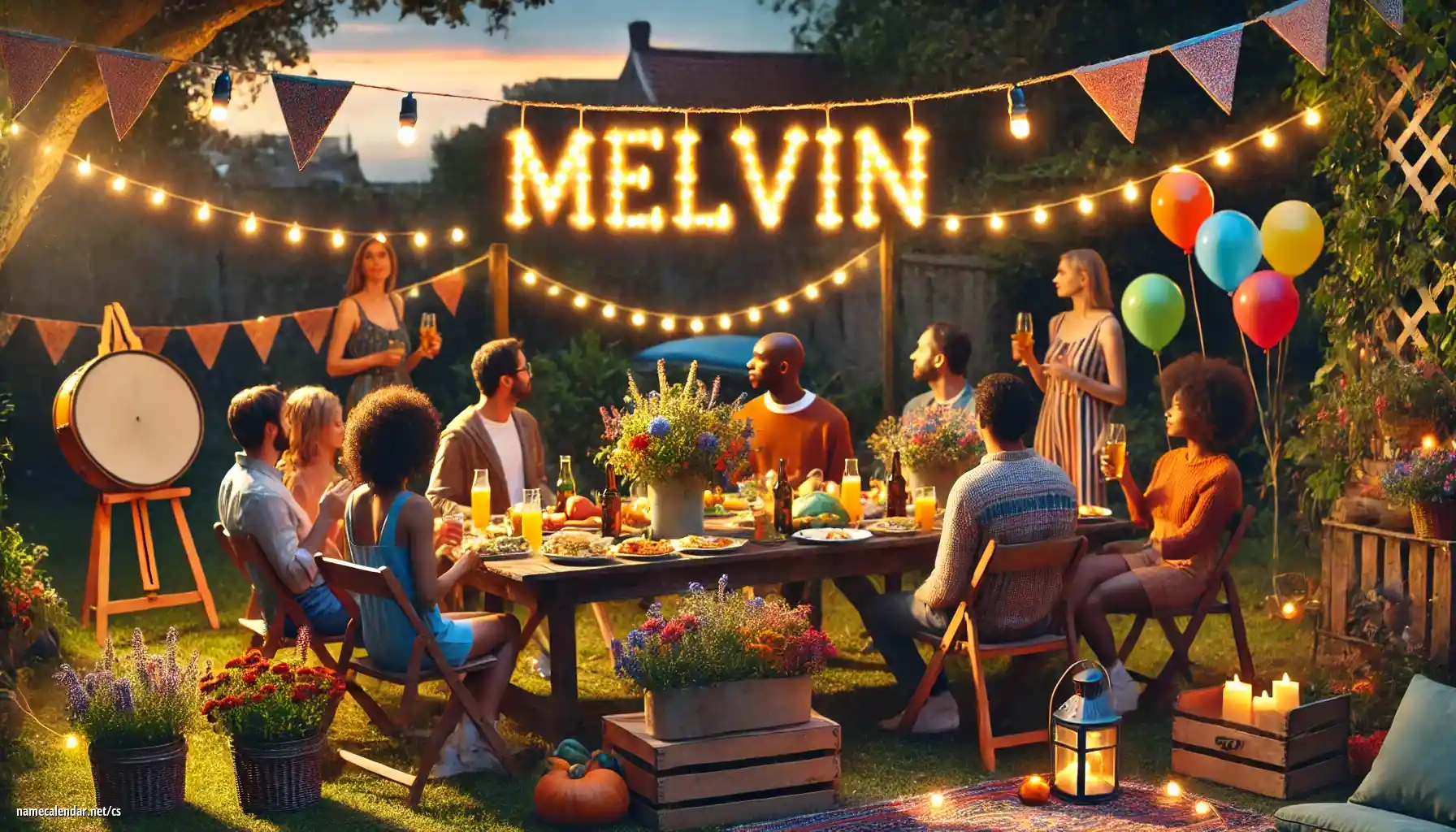 Oslava jmenin a jmenin - Melvin