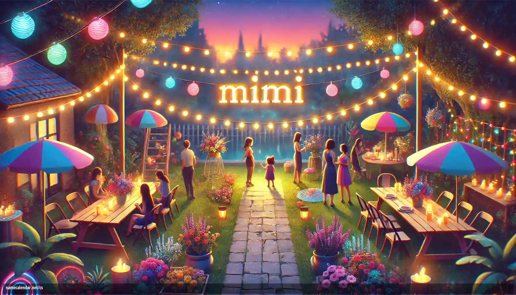 Oslava jmenin a jmenin - Mimi