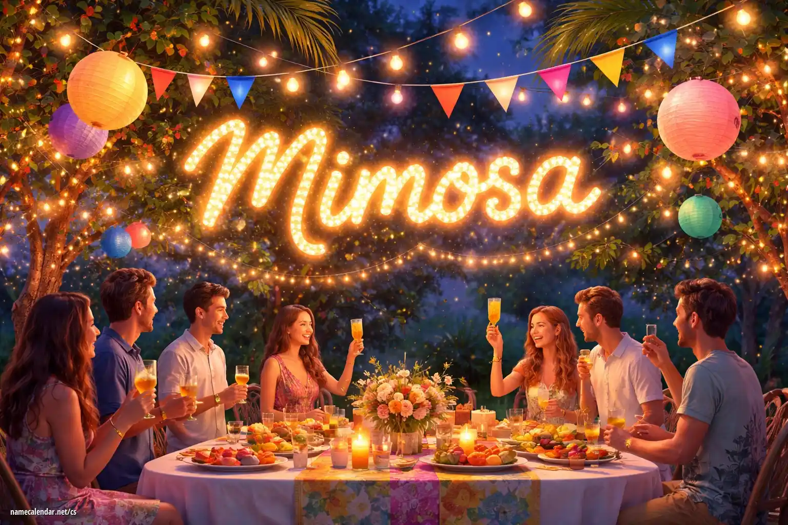 Oslava jmenin a jmenin - Mimosa