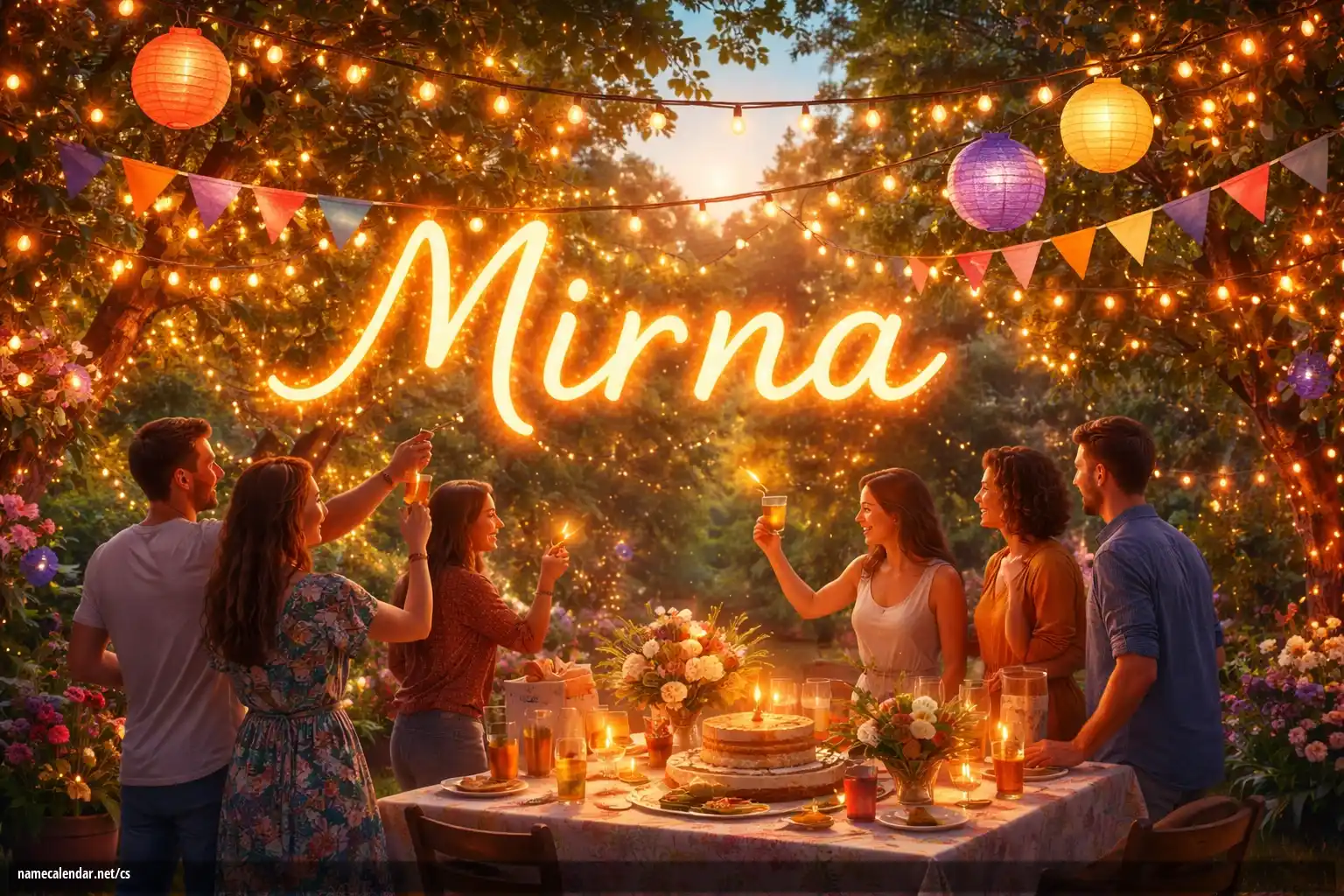 Oslava jmenin a jmenin - Mirna