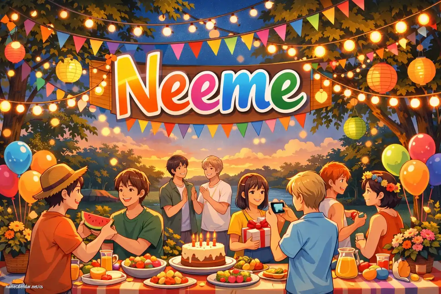 Oslava jmenin a jmenin - Neeme