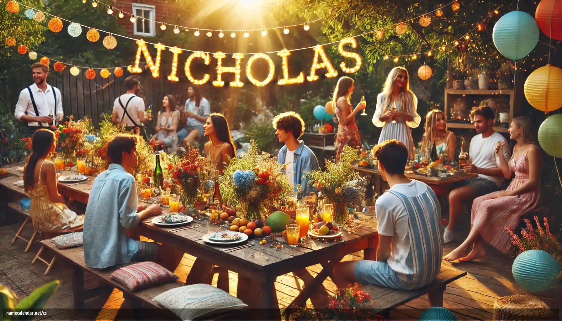 Oslava jmenin a jmenin - Nicholas