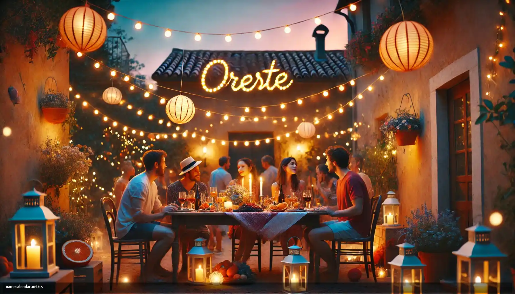 Oslava jmenin a jmenin - Oreste