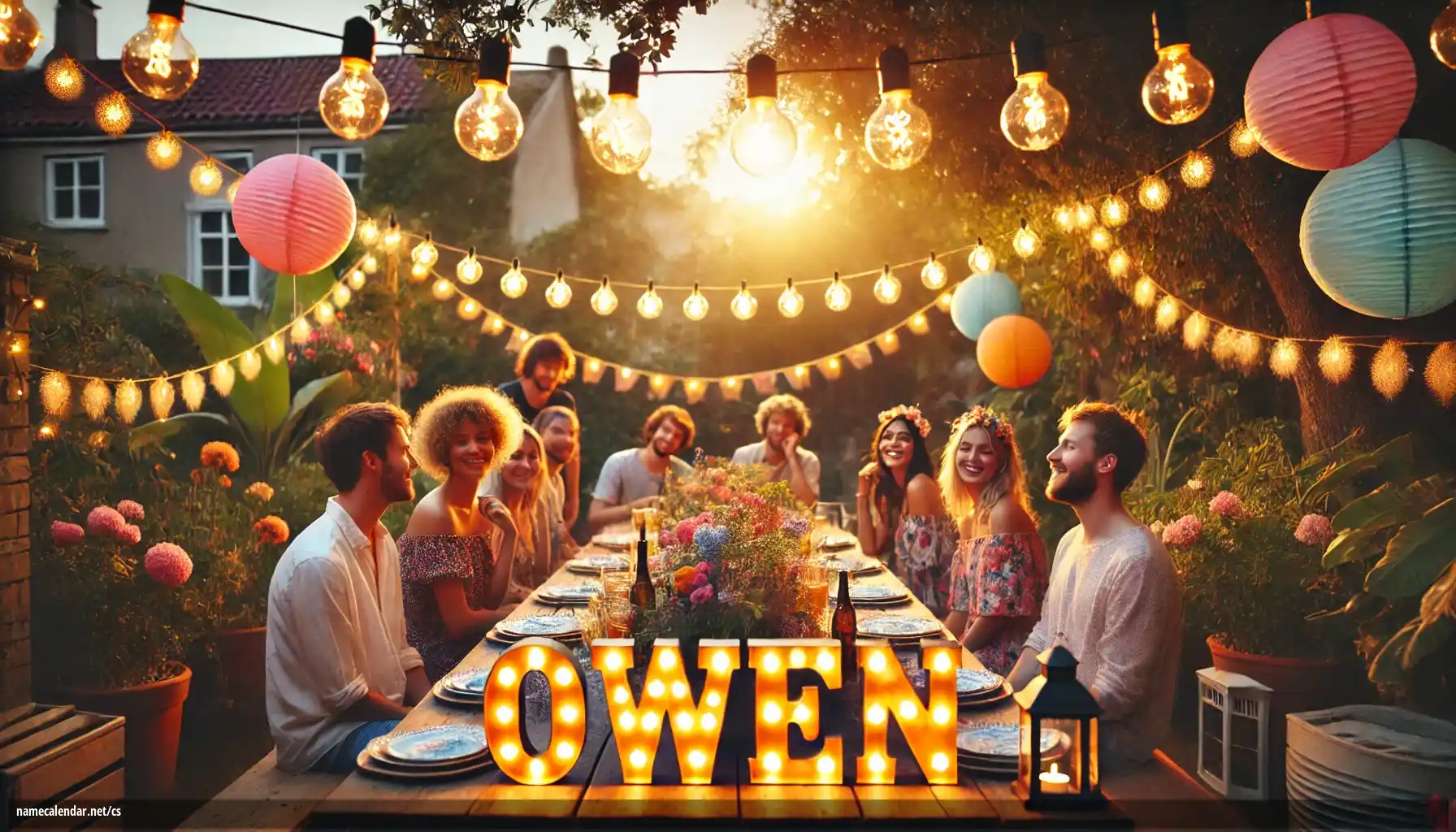 Oslava jmenin a jmenin - Owen