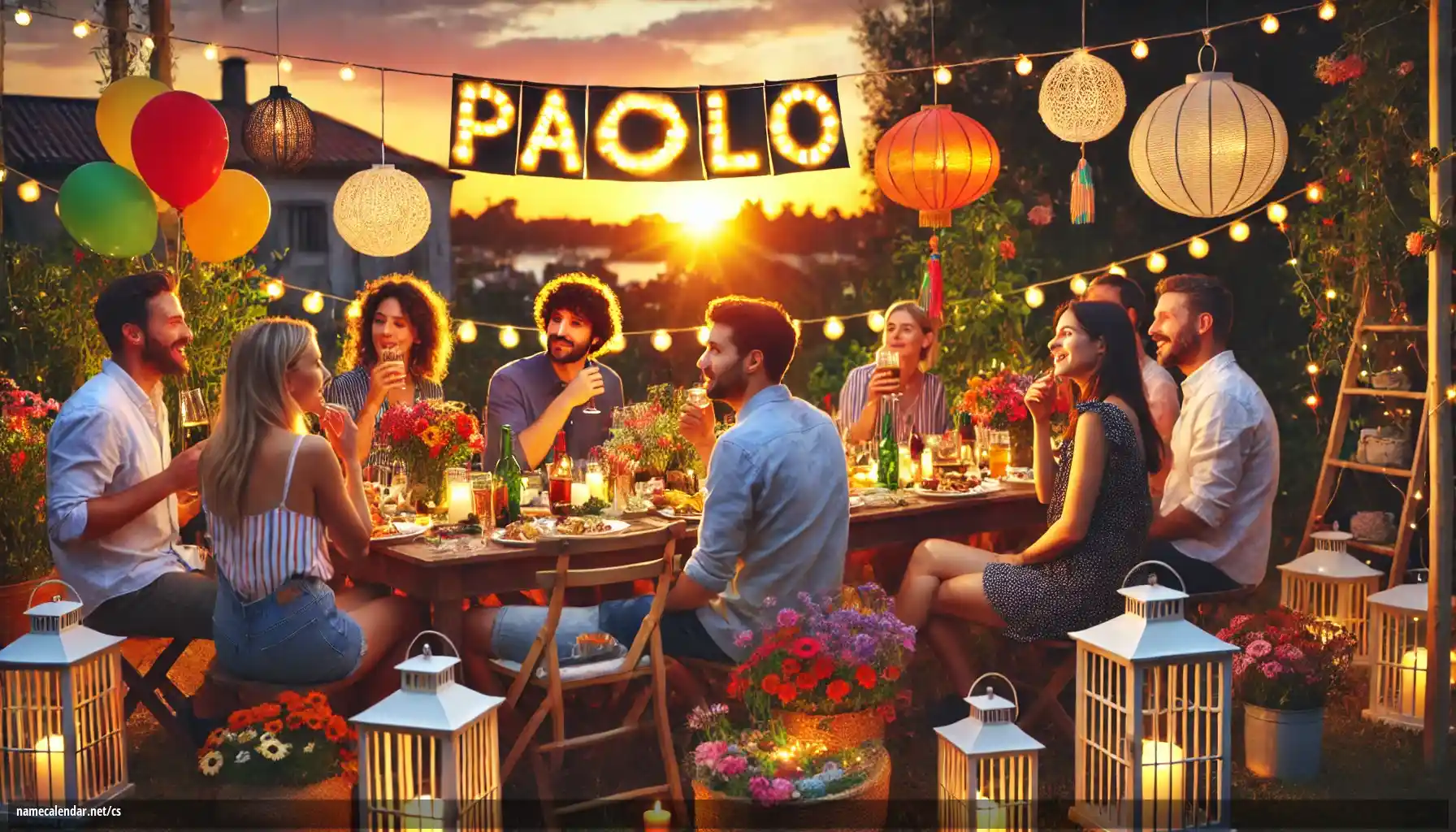 Oslava jmenin a jmenin - Paolo