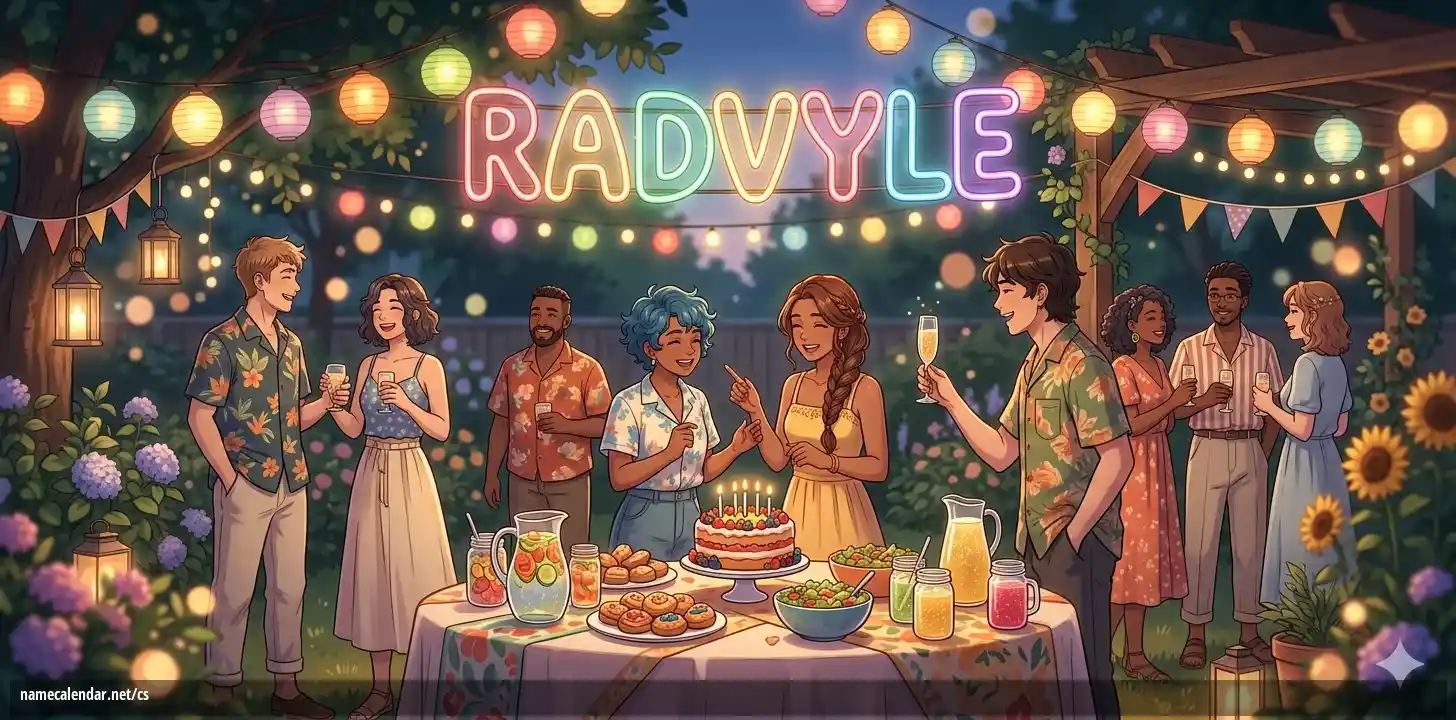 Oslava jmenin a jmenin - Radvyle