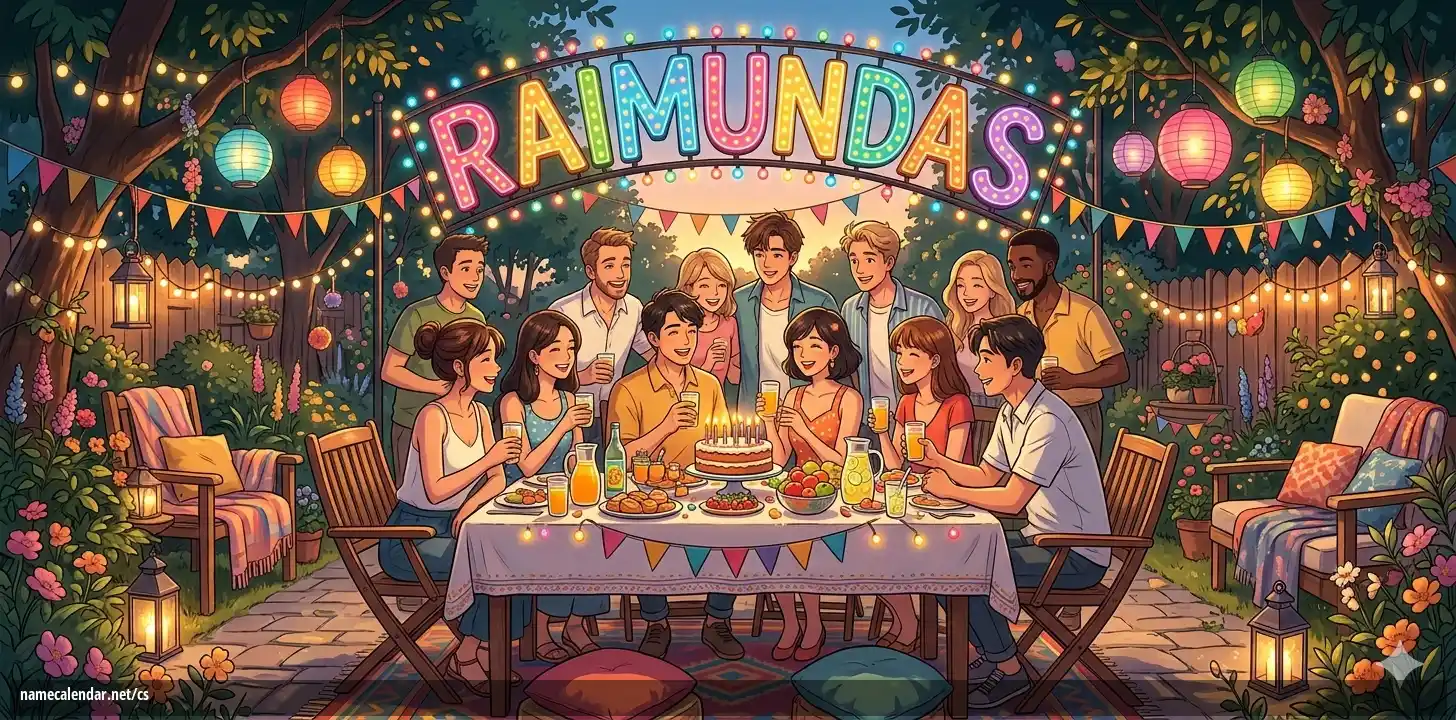 Oslava jmenin a jmenin - Raimundas