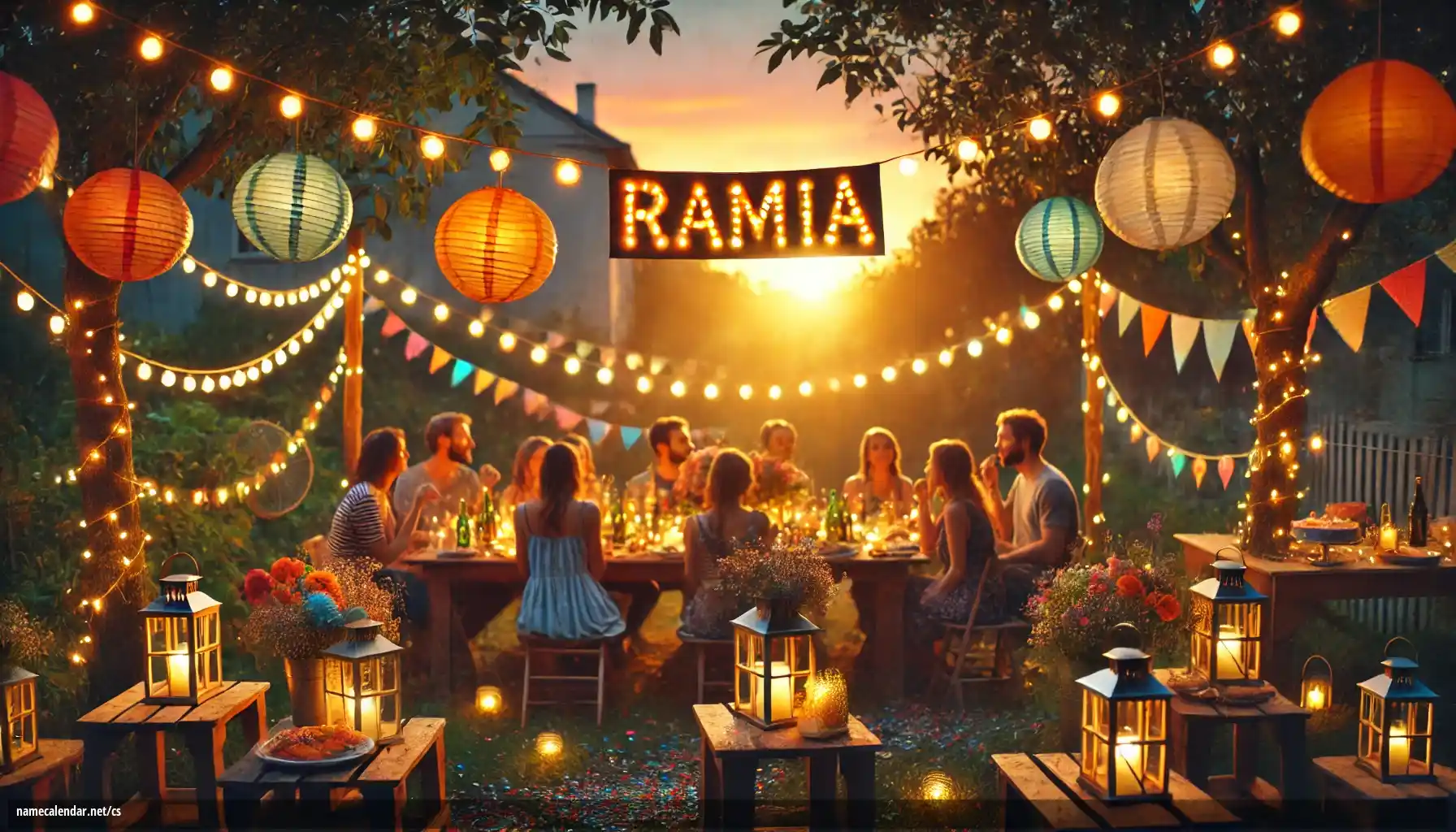 Oslava jmenin a jmenin - Ramia