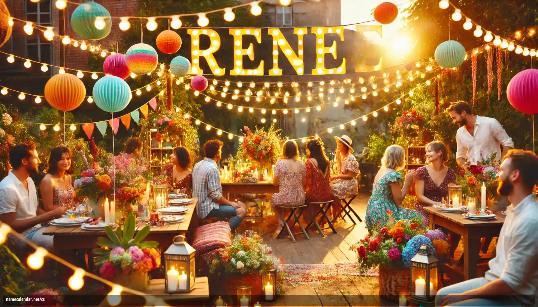 Oslava jmenin a jmenin - René