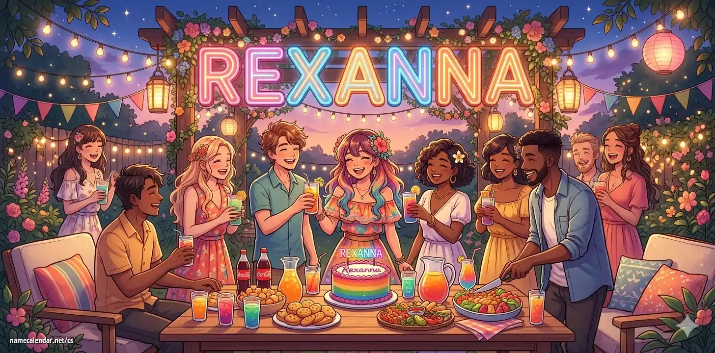 Oslava jmenin a jmenin - Rexanna