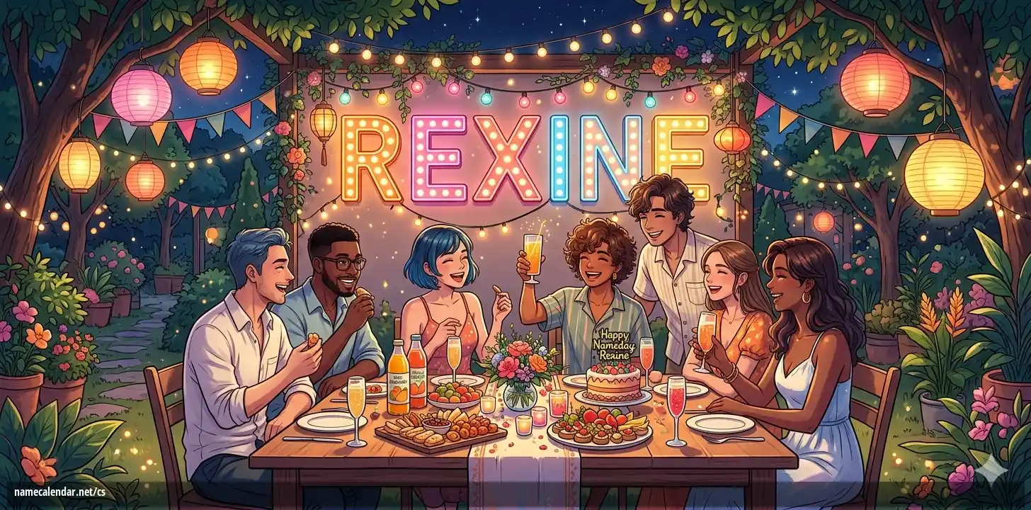 Oslava jmenin a jmenin - Rexine
