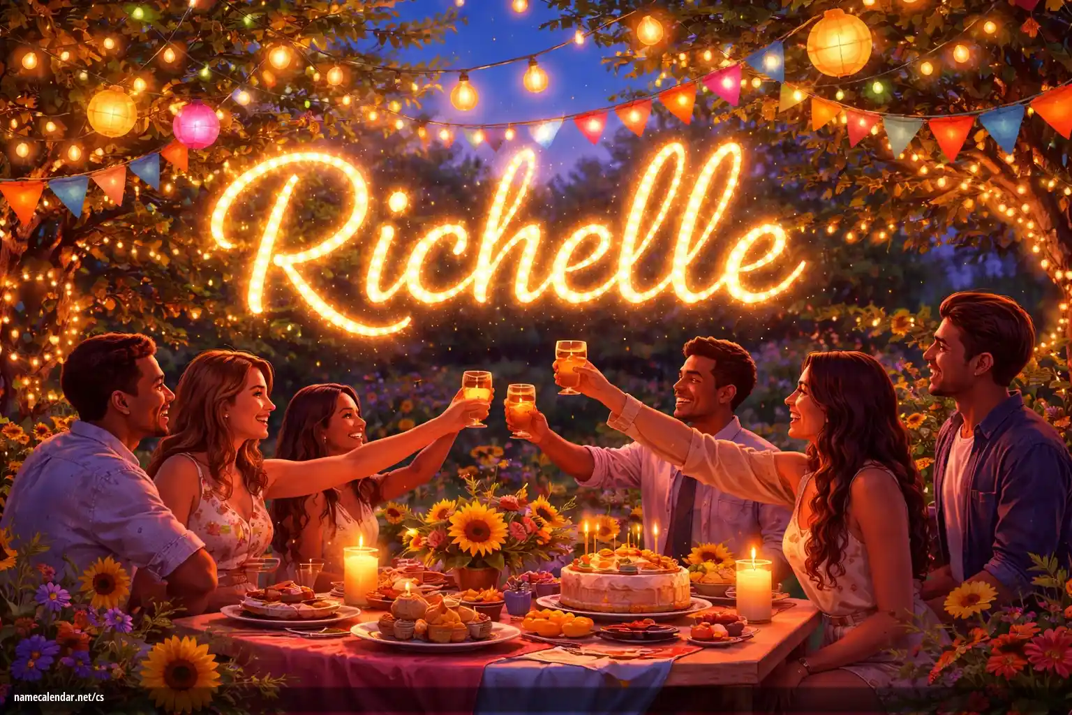 Oslava jmenin a jmenin - Richelle