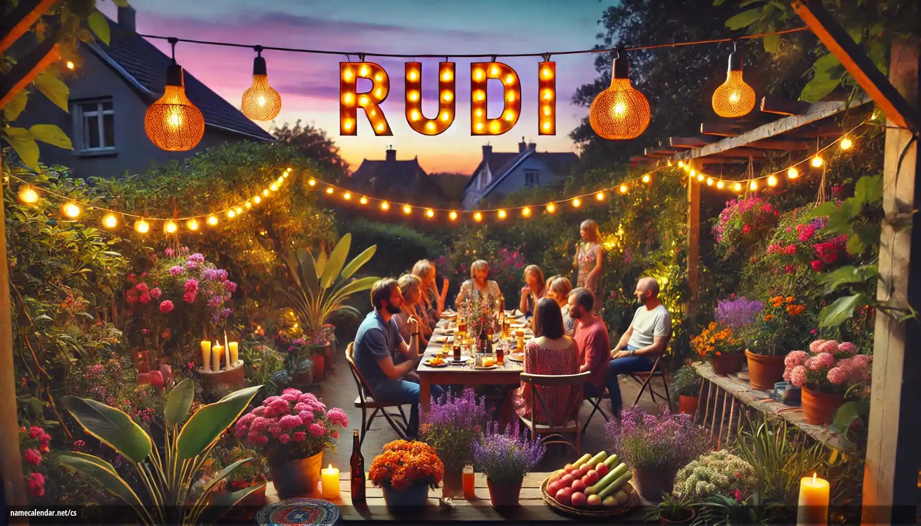 Oslava jmenin a jmenin - Rudi