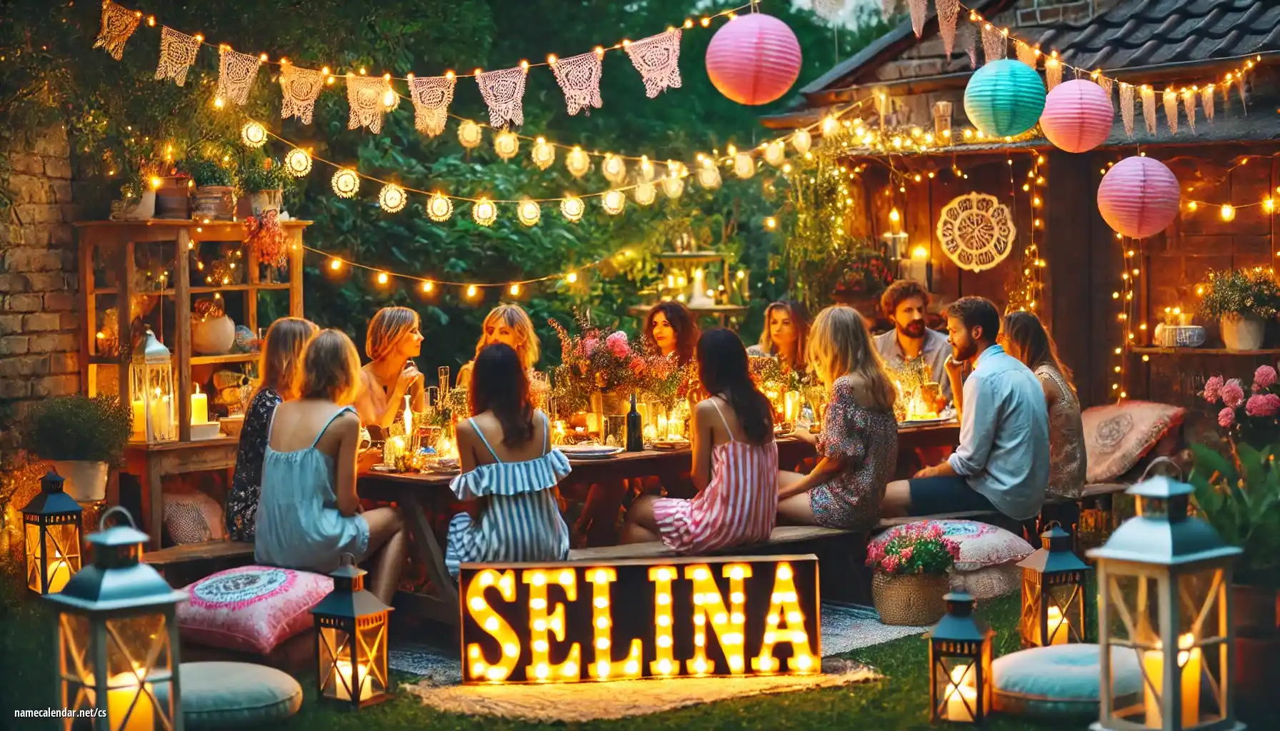 Oslava jmenin a jmenin - Selina