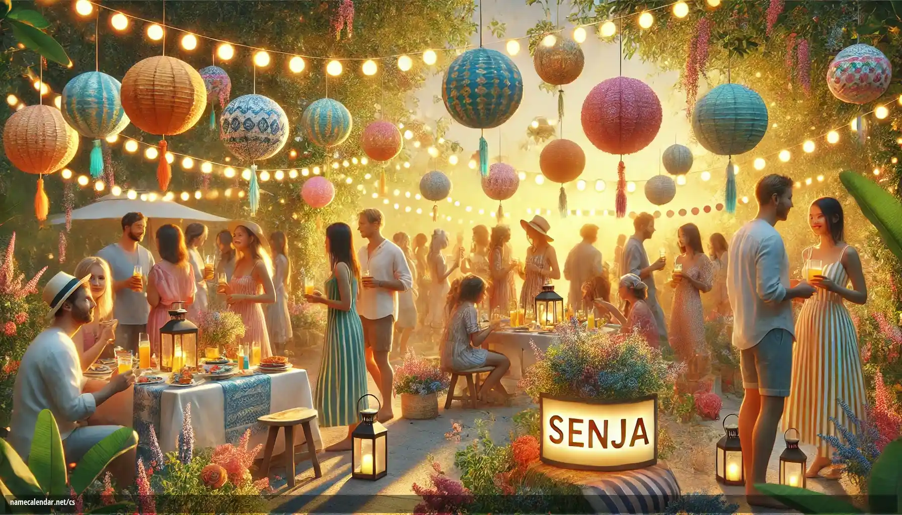 Oslava jmenin a jmenin - Senja