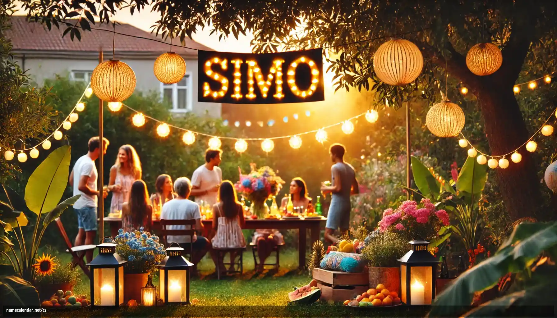 Oslava jmenin a jmenin - Simo