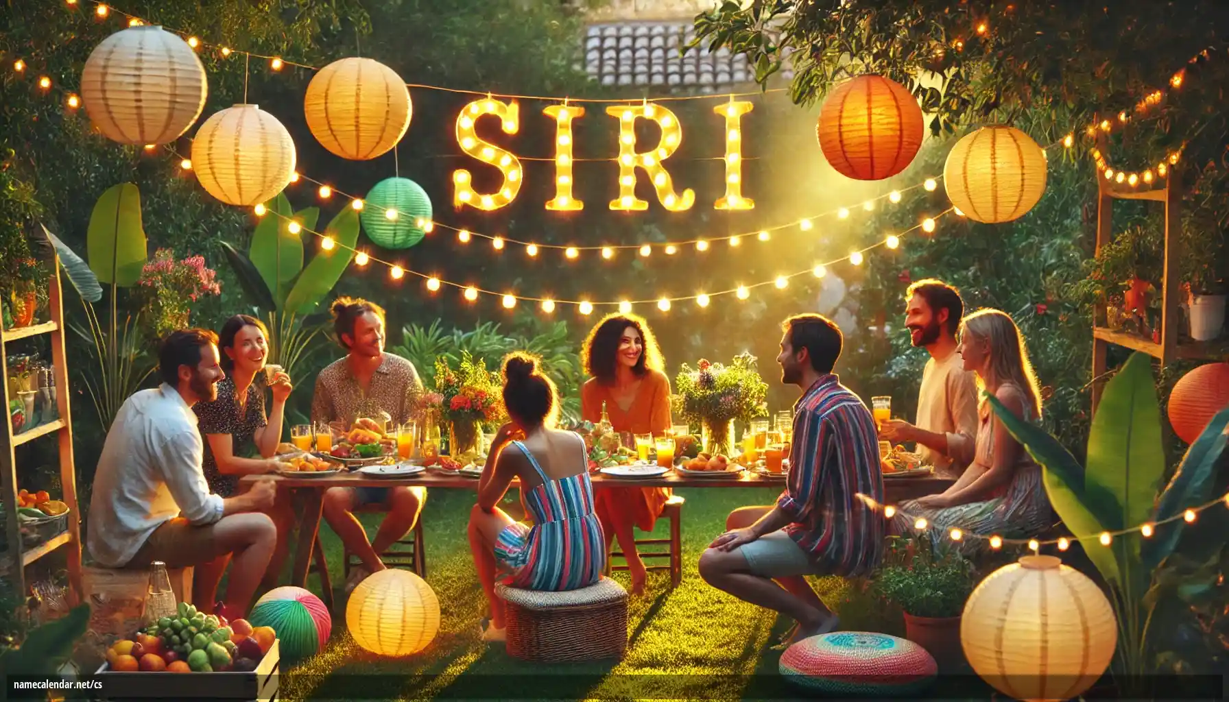 Oslava jmenin a jmenin - Siri