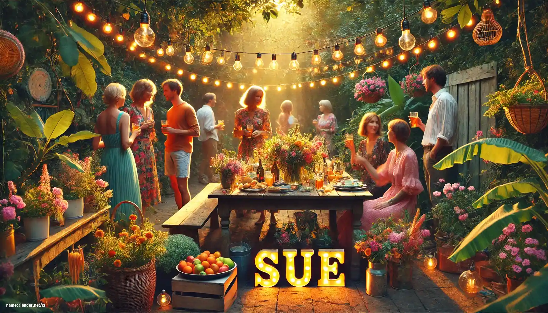Oslava jmenin a jmenin - Sue
