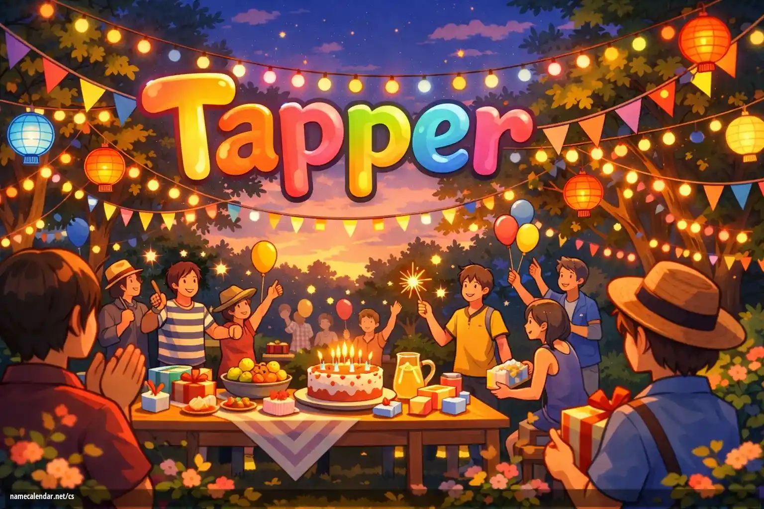 Oslava jmenin a jmenin - Tapper