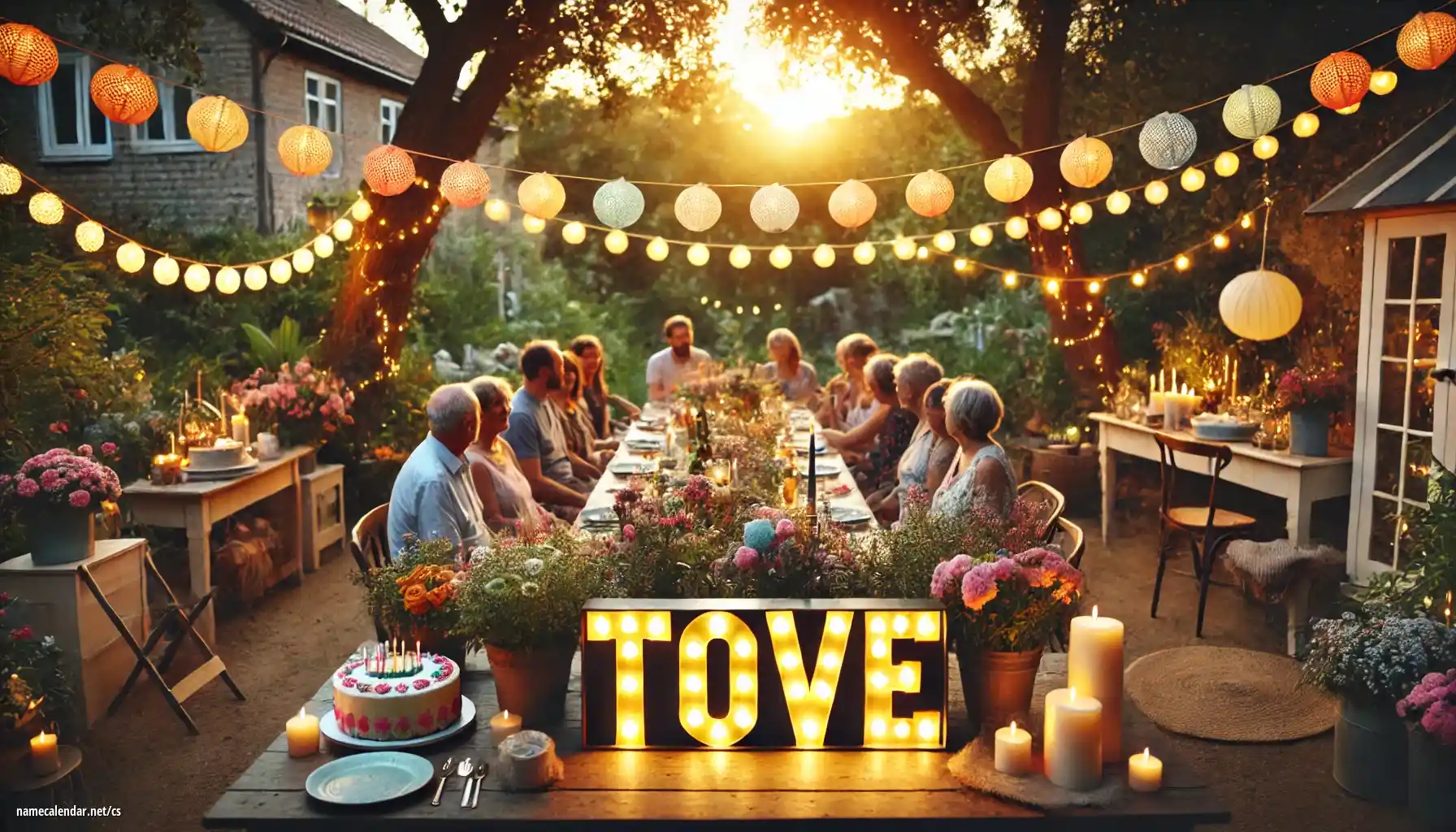 Oslava jmenin a jmenin - Tove