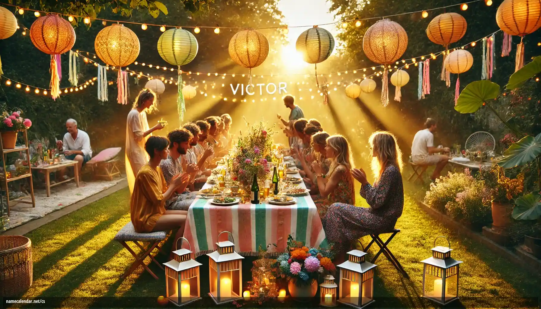 Oslava jmenin a jmenin - Víctor