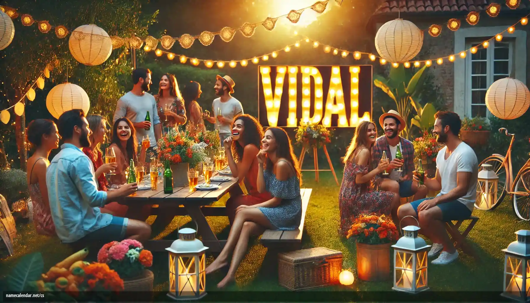 Oslava jmenin a jmenin - Vidal