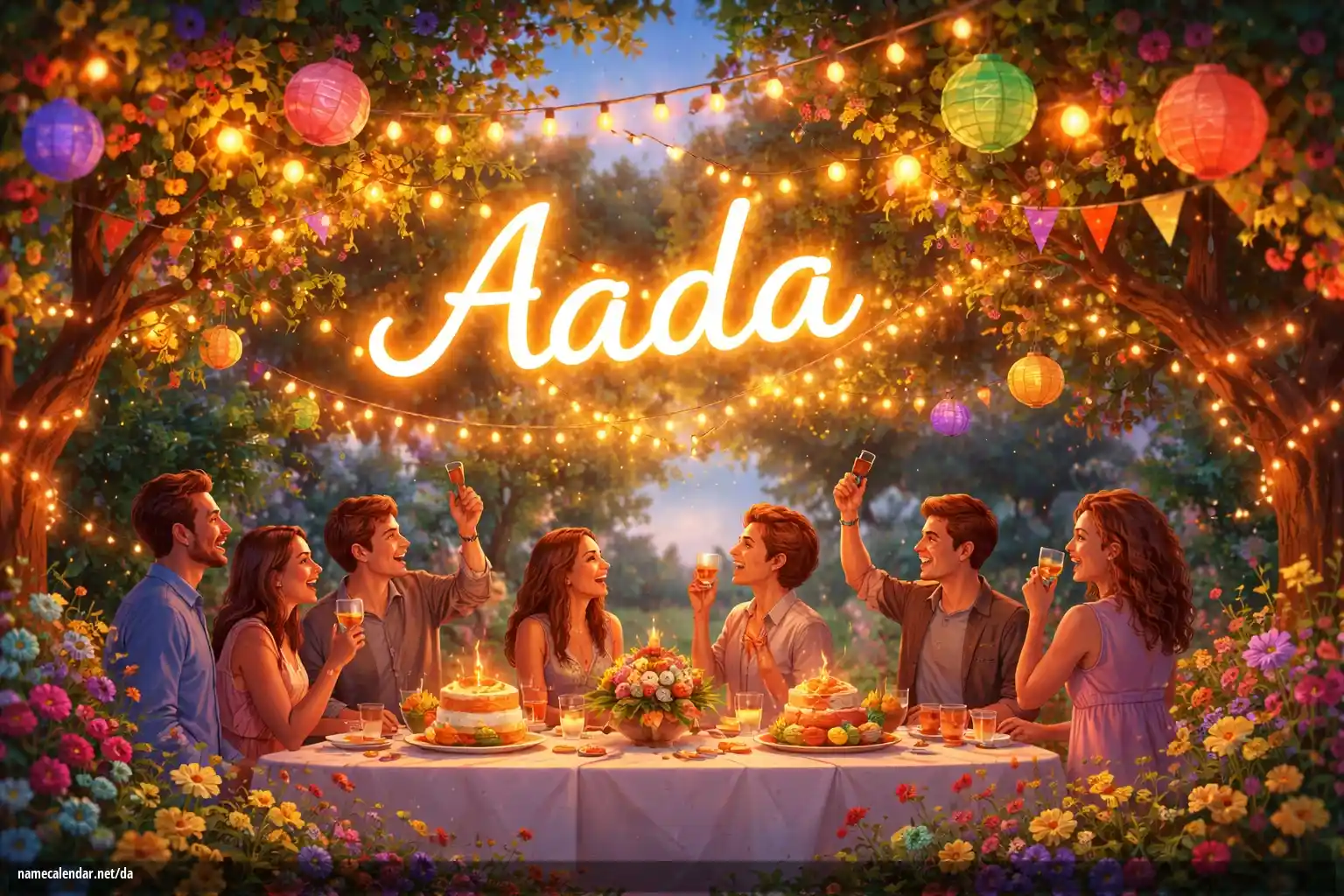 Fejring af navnedag og navn - Aada