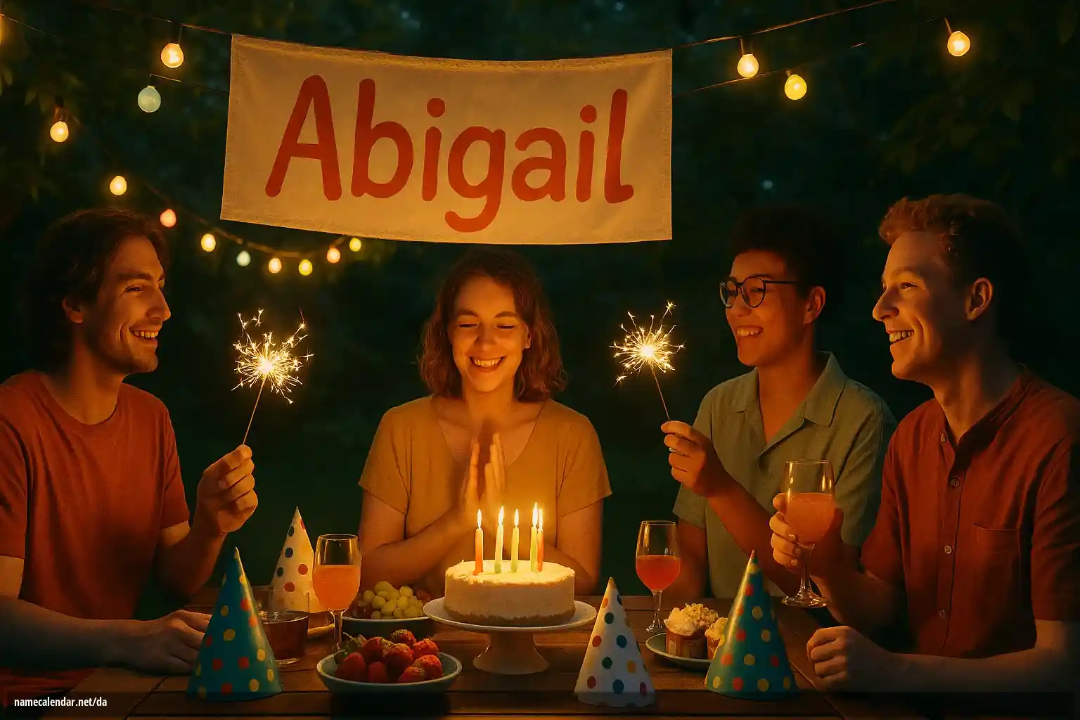 Fejring af navnedag og navn - Abigail