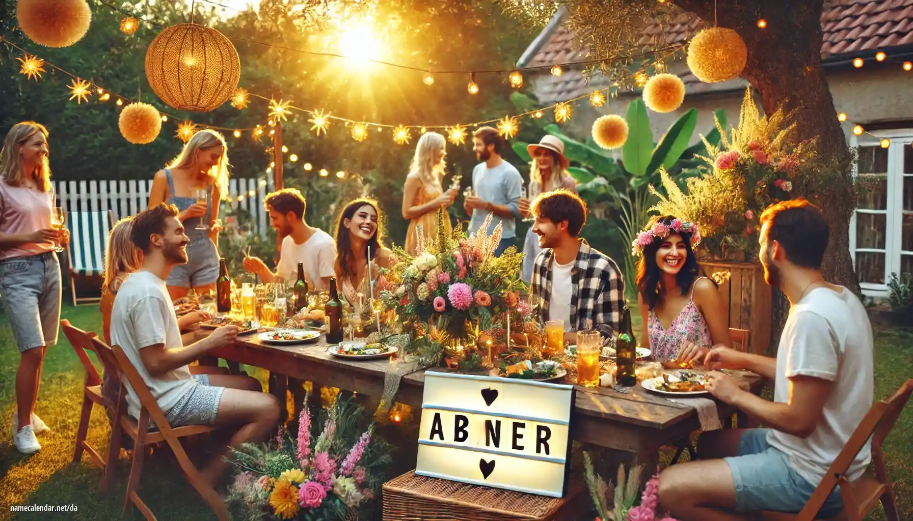 Fejring af navnedag og navn - Abner