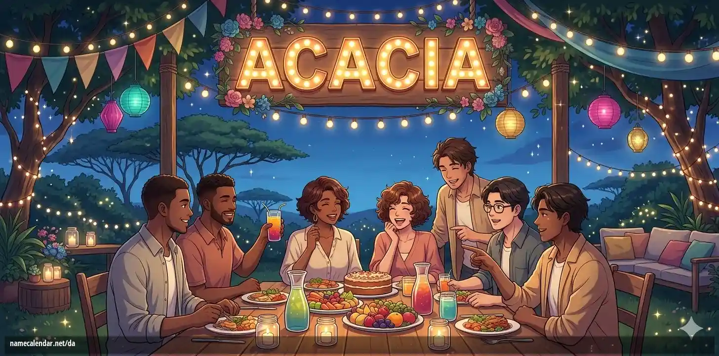 Fejring af navnedag og navn - Acacia