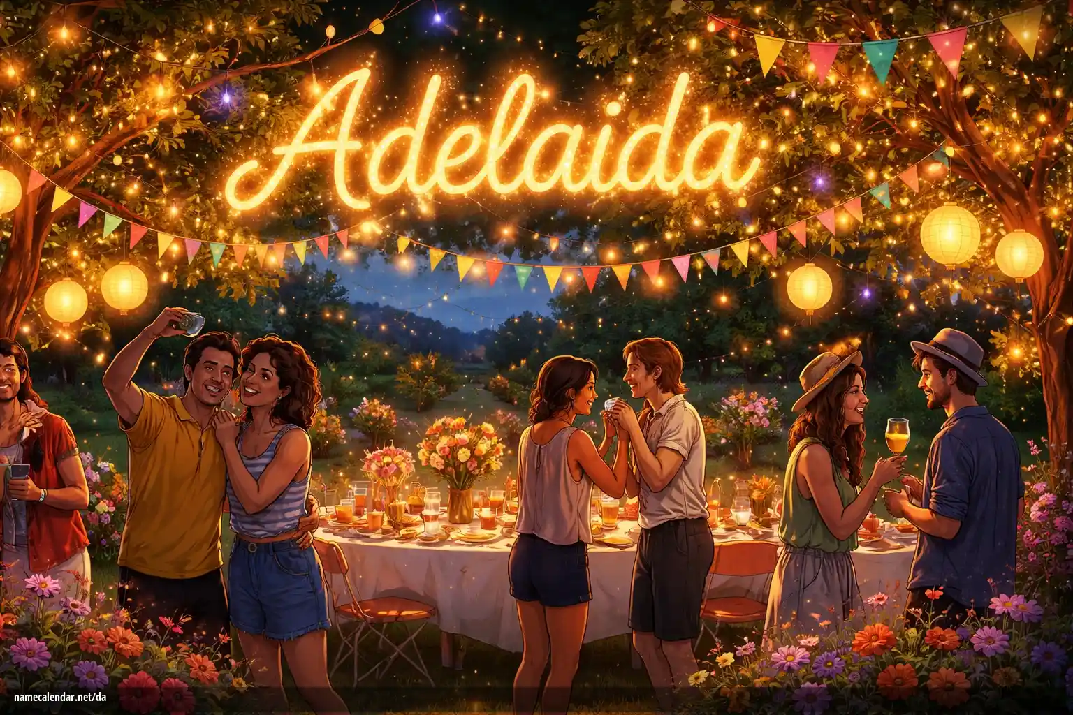 Fejring af navnedag og navn - Adelaida
