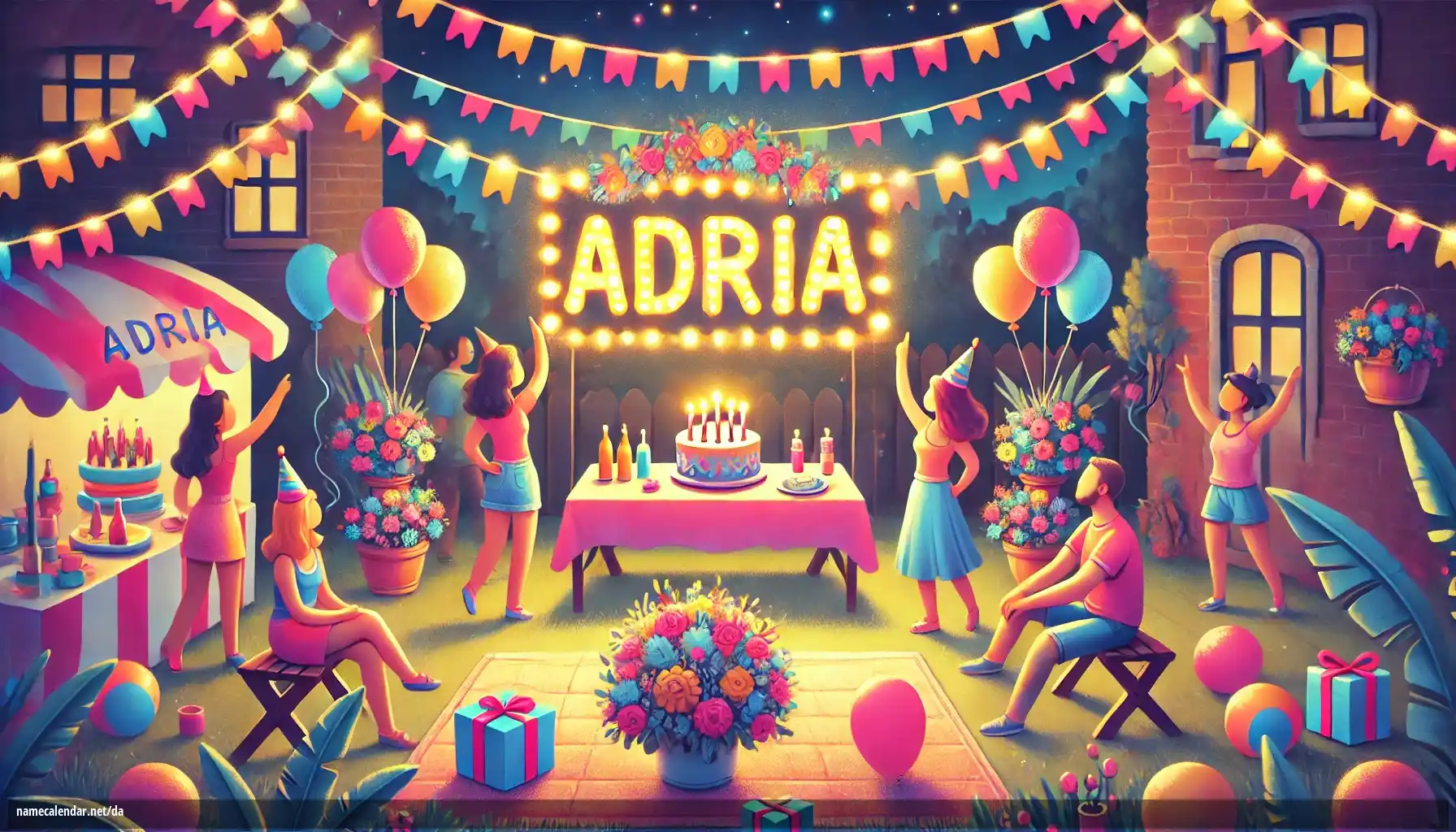 Fejring af navnedag og navn - Adria
