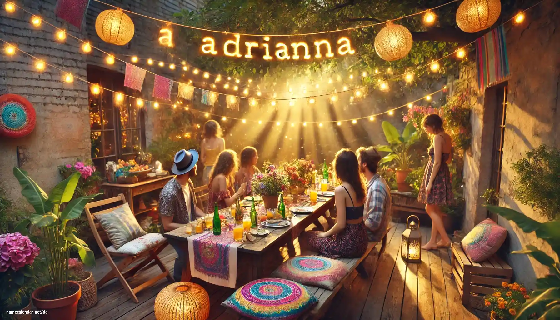 Fejring af navnedag og navn - Adrianna