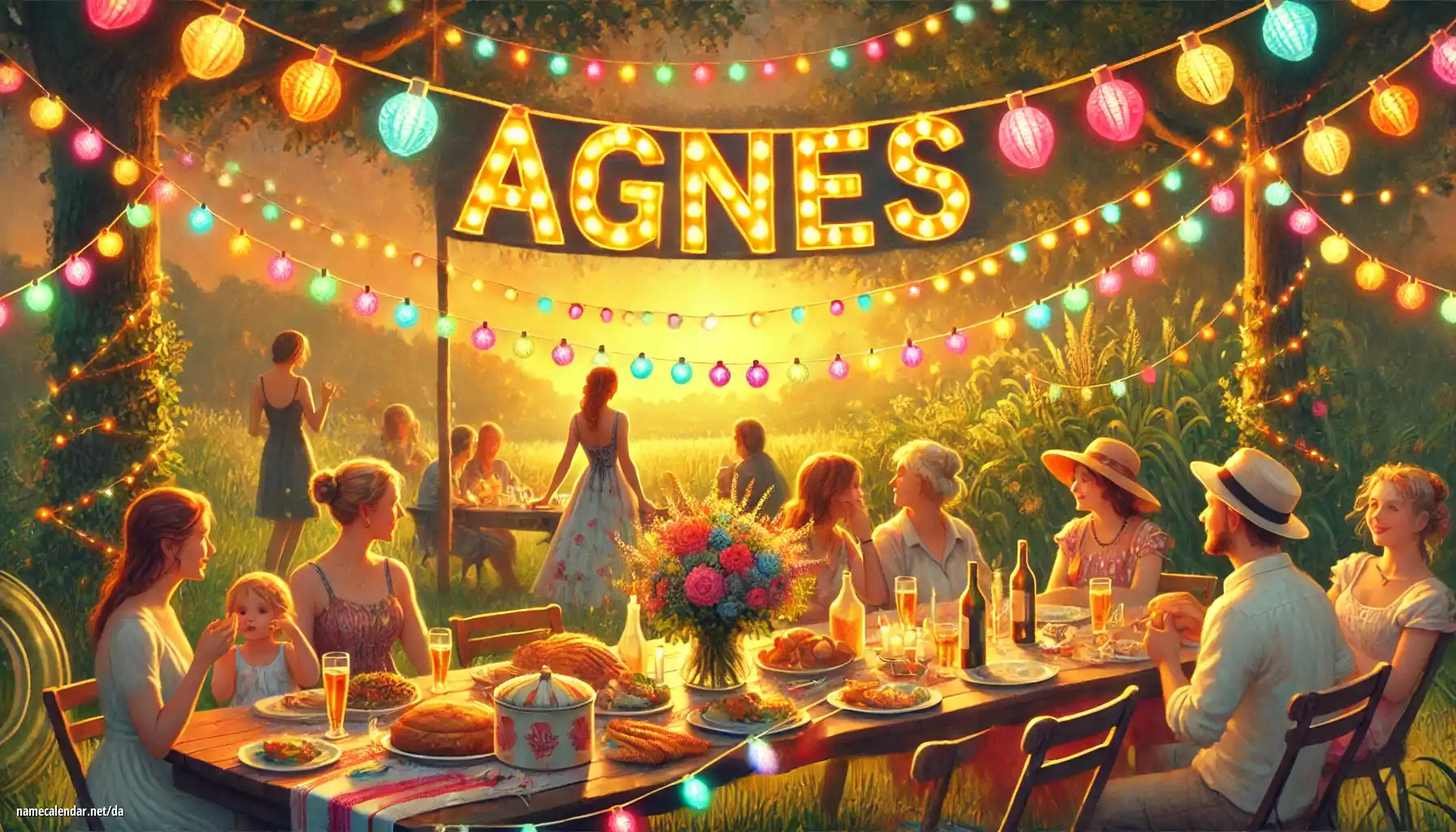 Fejring af navnedag og navn - Agnès